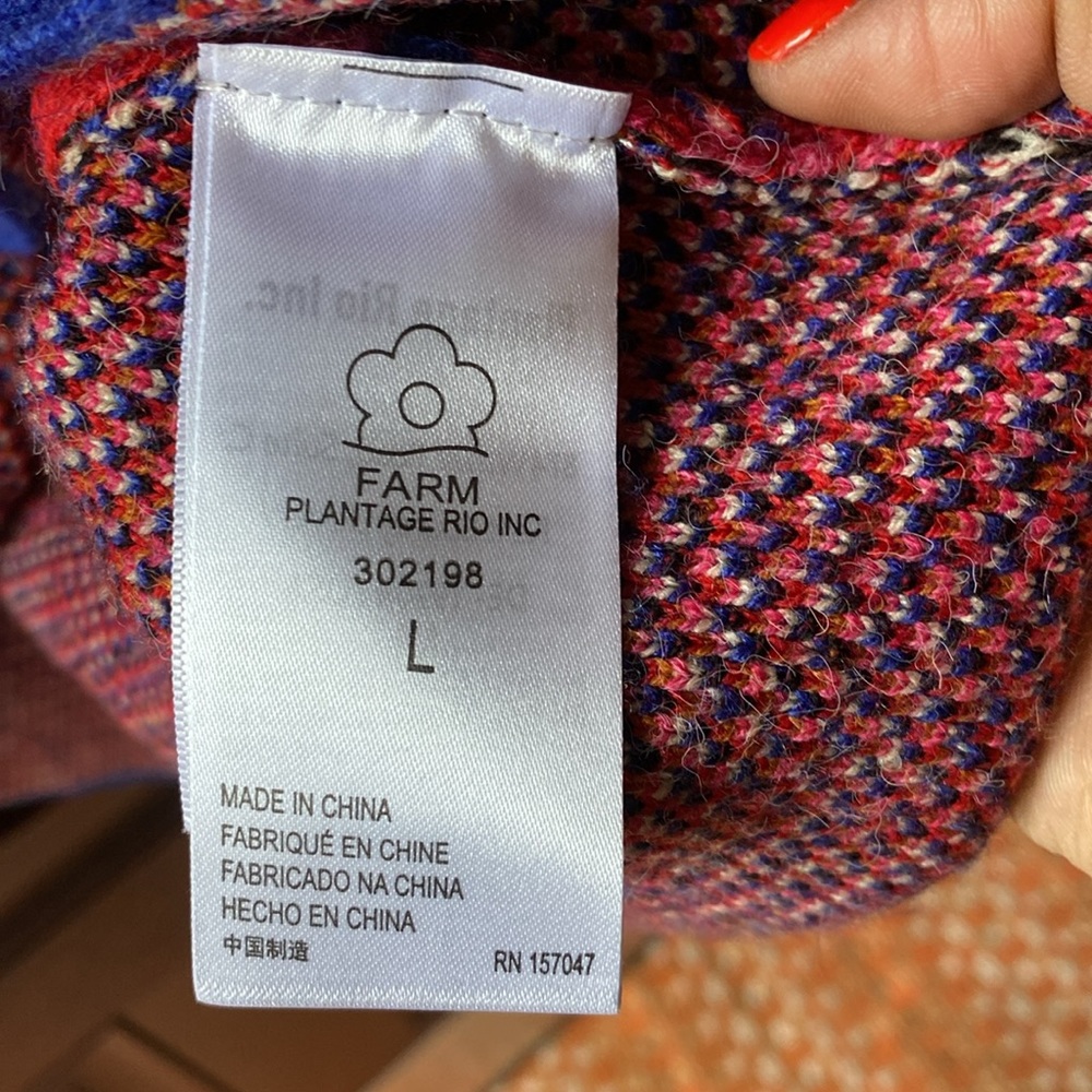 FARM RIO GRAPHIC ELEMENTS AINIKA SWEATER SKIRT IN GRAPHIC ELEMENTS - Picture 2 of 7